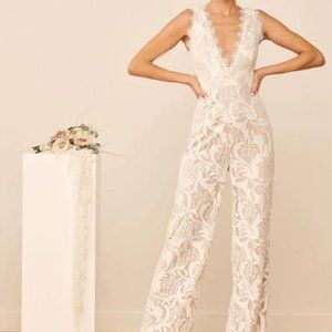 NWT Bridal Lace Jumpsuit